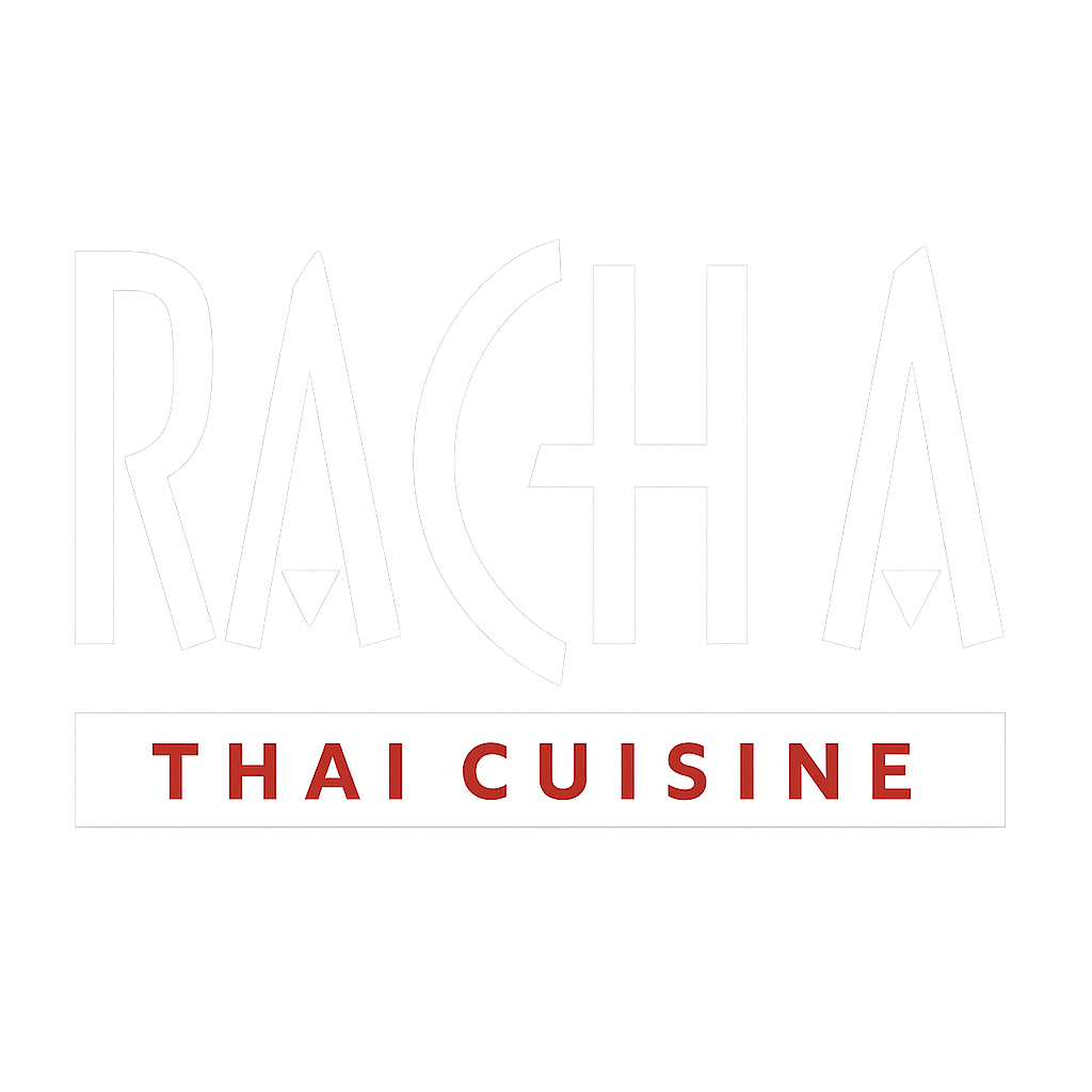 Racha Thai Cuisine Woodinville storefront and logo